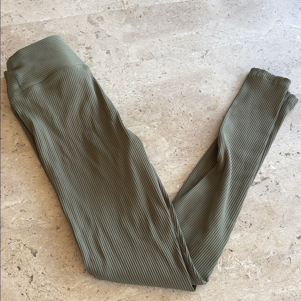 year of ours ribbed green leggings